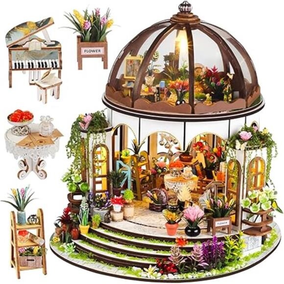 DIY Miniature Book Nook Kit Wooden Dollhouse with LED Light Bookshelf Decor Gift - Picture 7 of 7